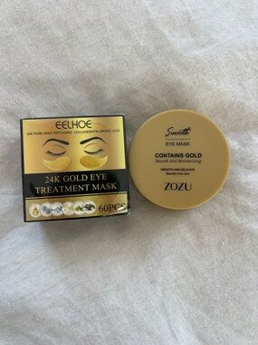 Bundle of 2 - Eelhoe and Zozu Gold Treatment Collagen Hyaluronic Acid Eye Masks